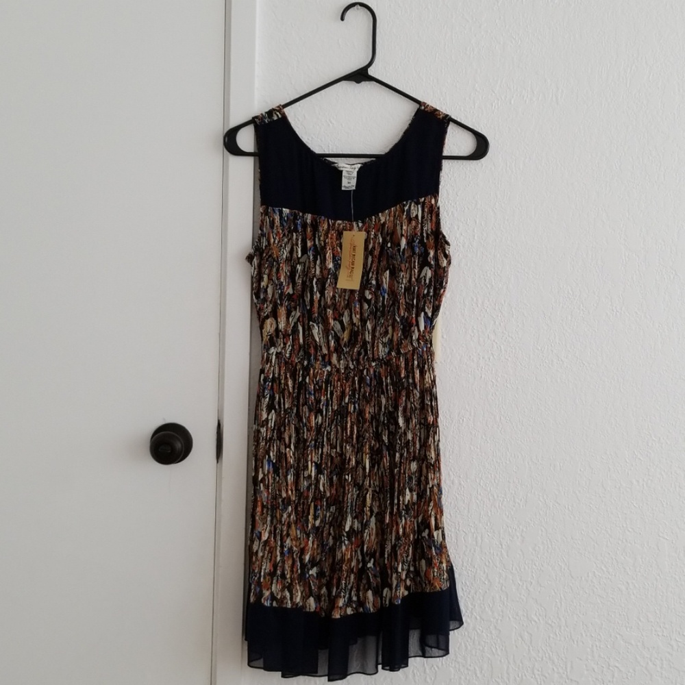 American Rag brown and blue dress